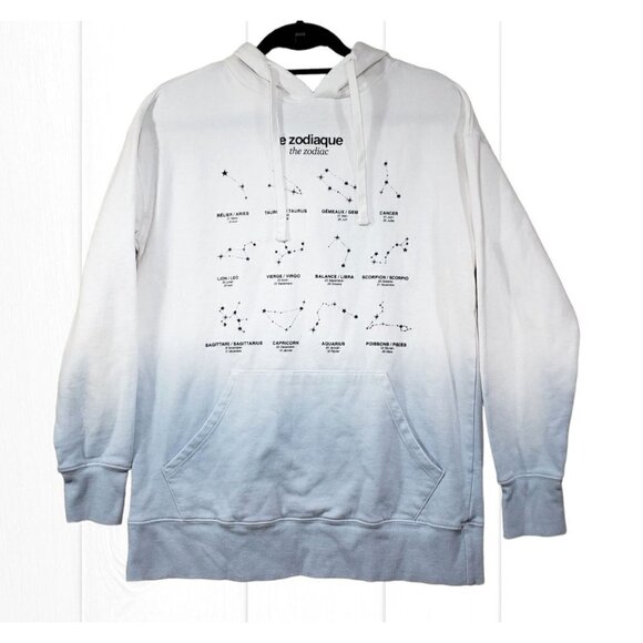 Mighty Fine Hoodie Sz S Constellation Zodiac Sign le Zodiaque Crime Thriller NEW - Picture 6 of 6